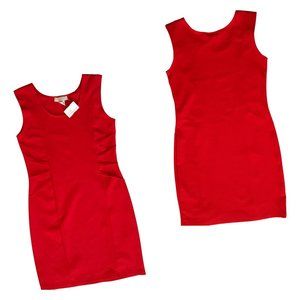 Red Shift Dress (Size: Large)